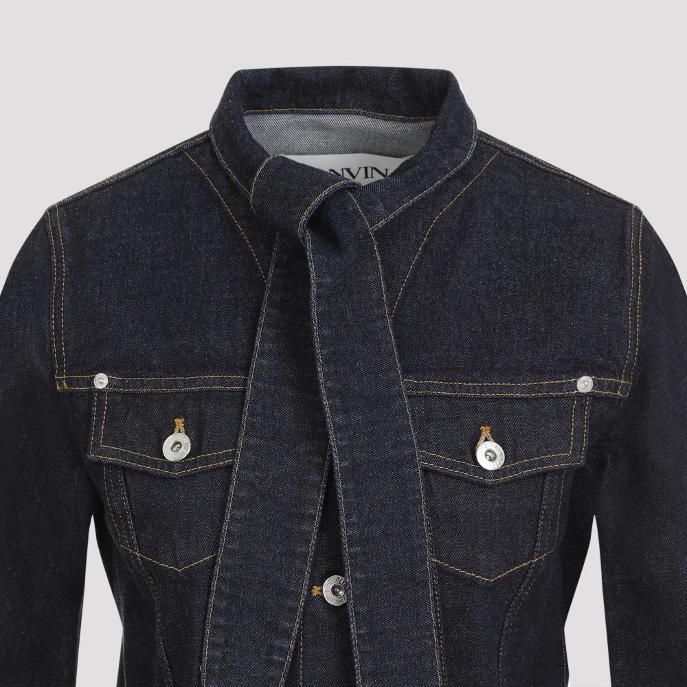 Lanvin Blauwe Jas voor Vrouwen Aw24 Blue Dames