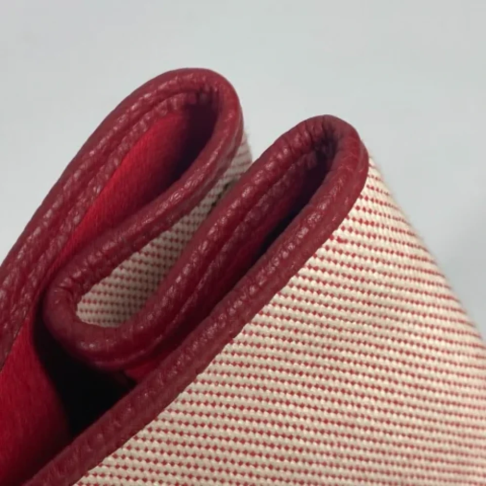 Hermès Vintage Pre-owned Fabric totes Red Dames