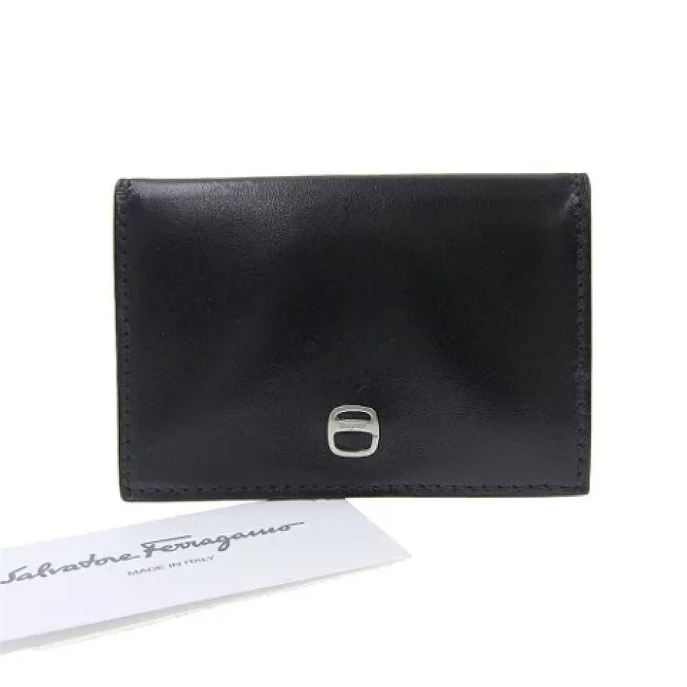 Salvatore Ferragamo Pre-owned Leather wallets Black Dames