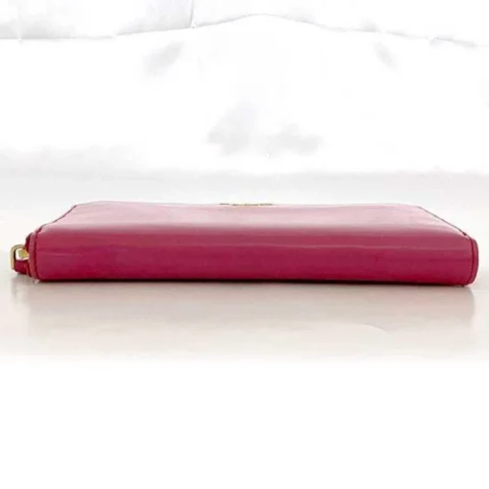 Prada Vintage Pre-owned Leather wallets Pink Dames