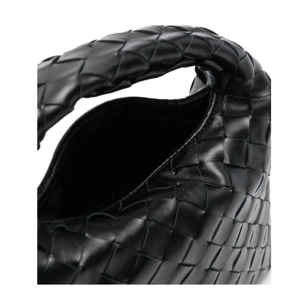 Bottega Veneta Elegante Venetiaanse Kalfleren Tassen Black Dames