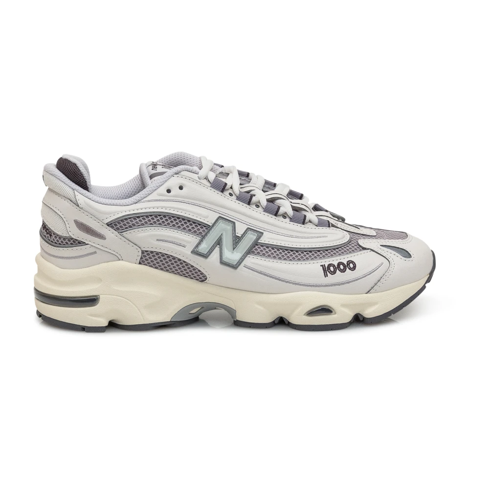 New Balance Stijlvolle Vetersneakers Heren Schoenen Grijs