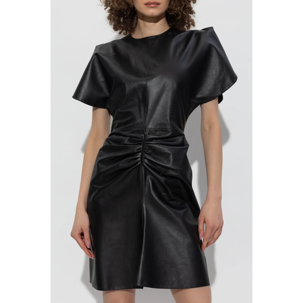 Victoria Beckham Leren jurk Black Dames