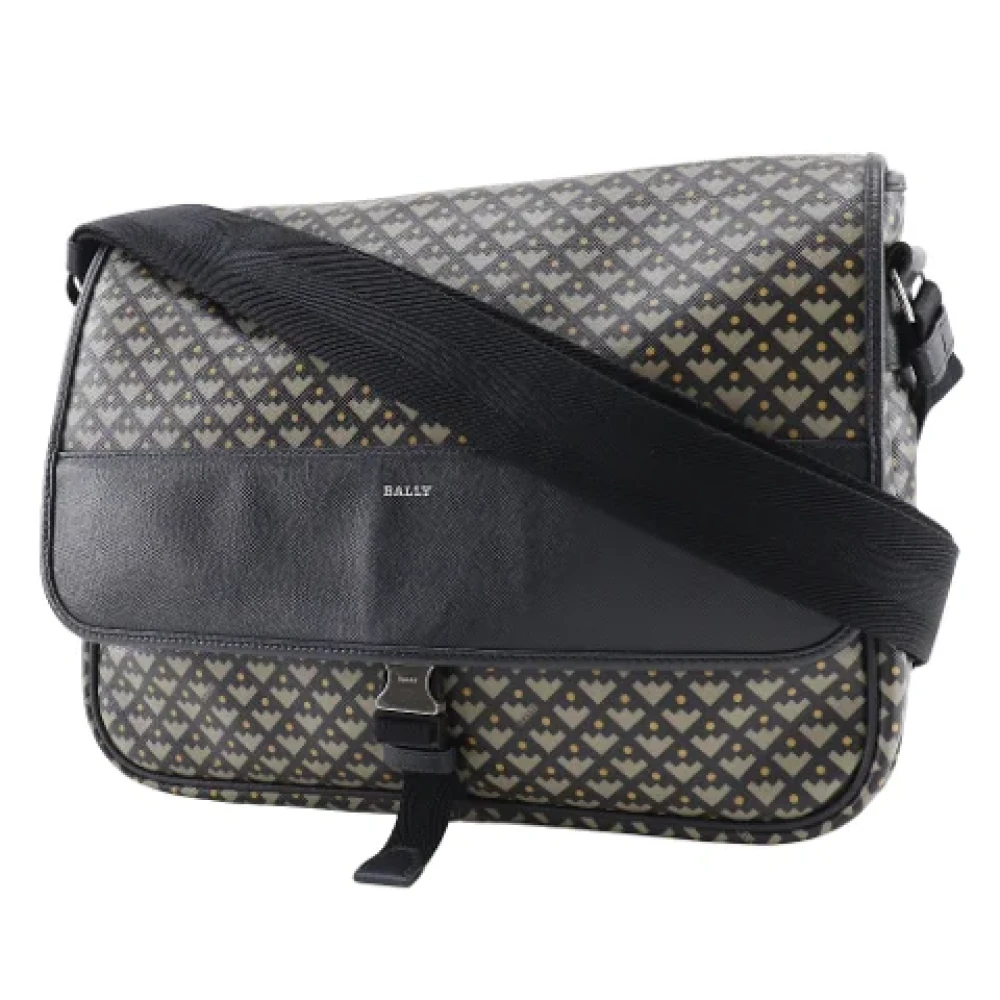 Bally Pre-owned Canvas shoulder-bags Black Dames