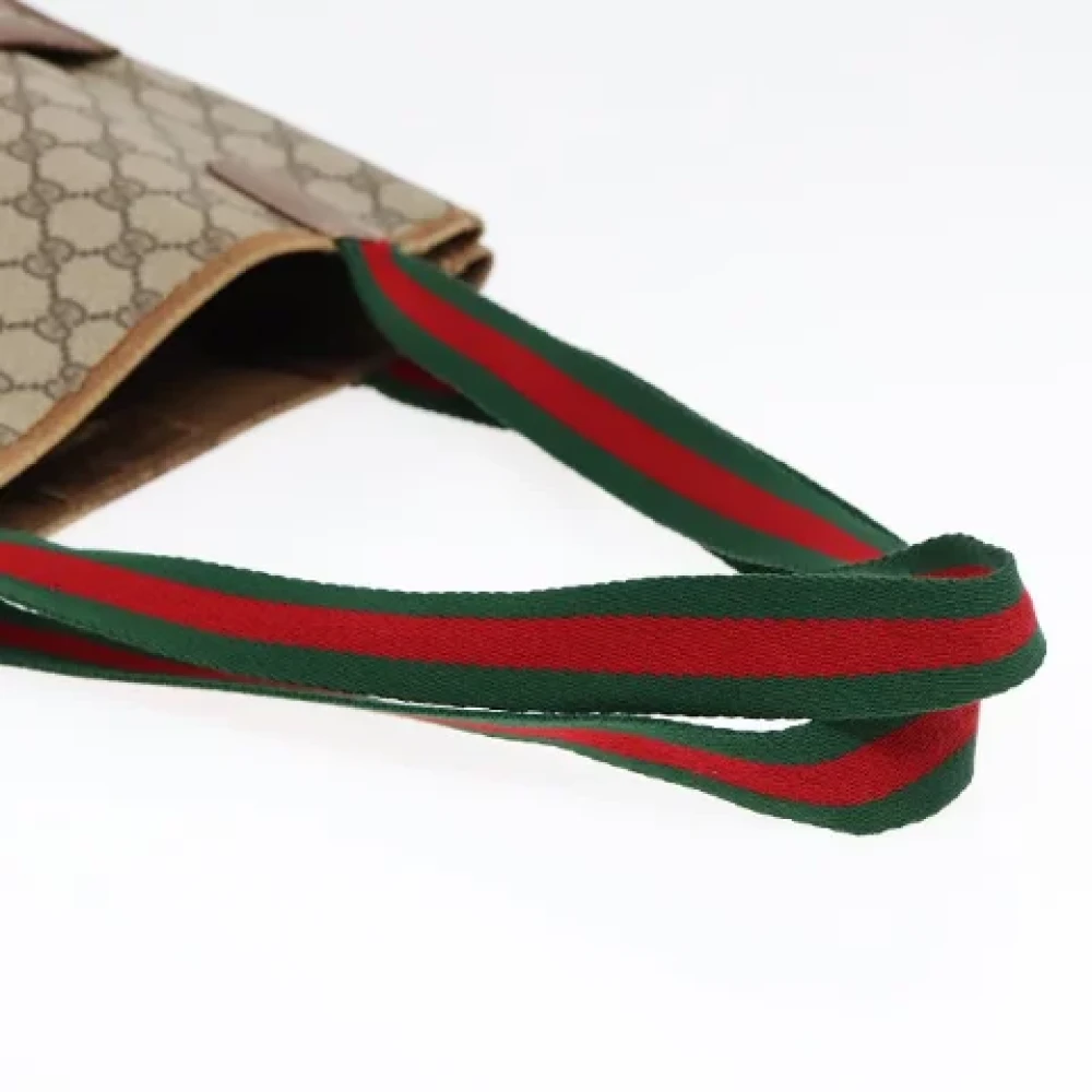 Gucci Vintage Pre-owned Leather totes Beige Dames