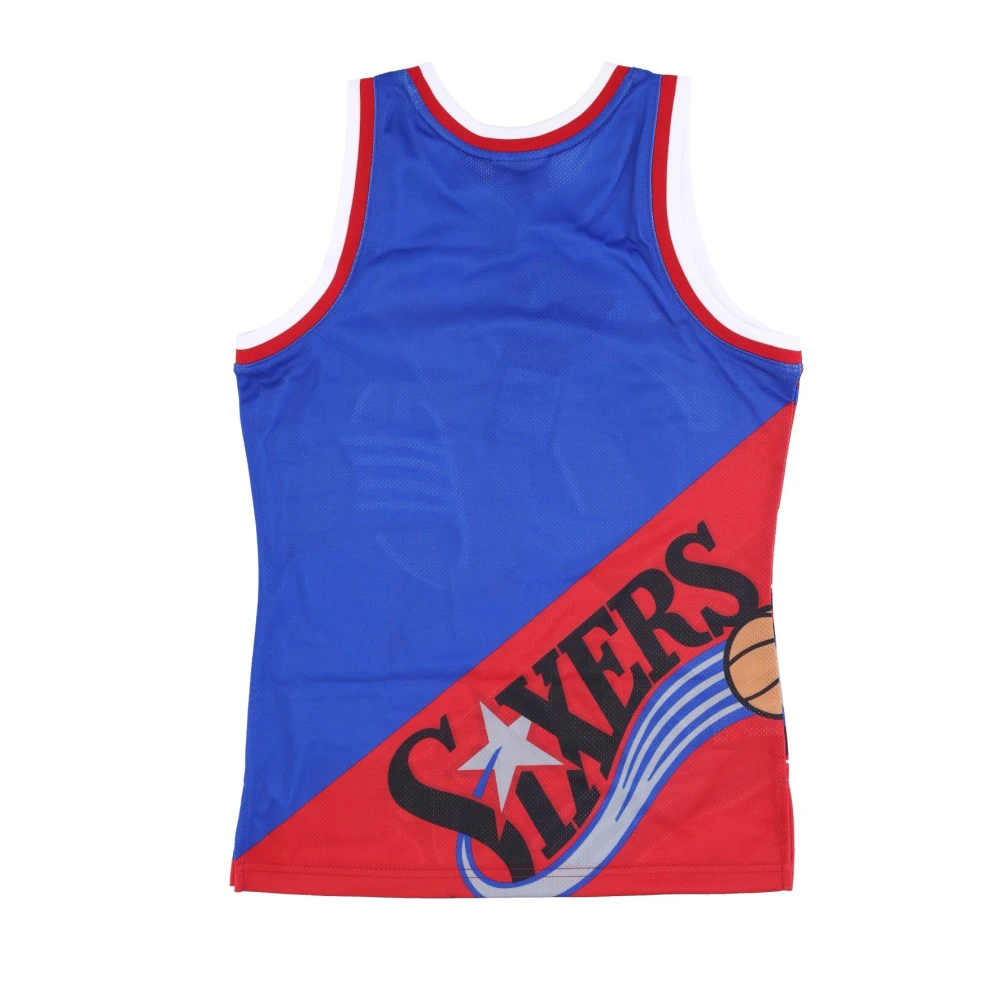Mitchell & Ness NBA Big Face Tank Top Blauw Multicolor Heren