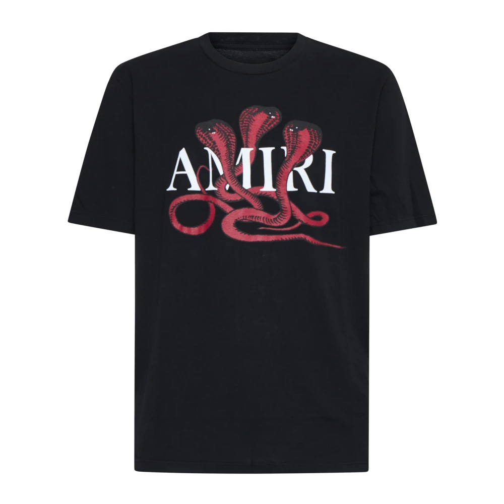Amiri Slang Tee Jersey Zwart T-shirts Polos Black Heren