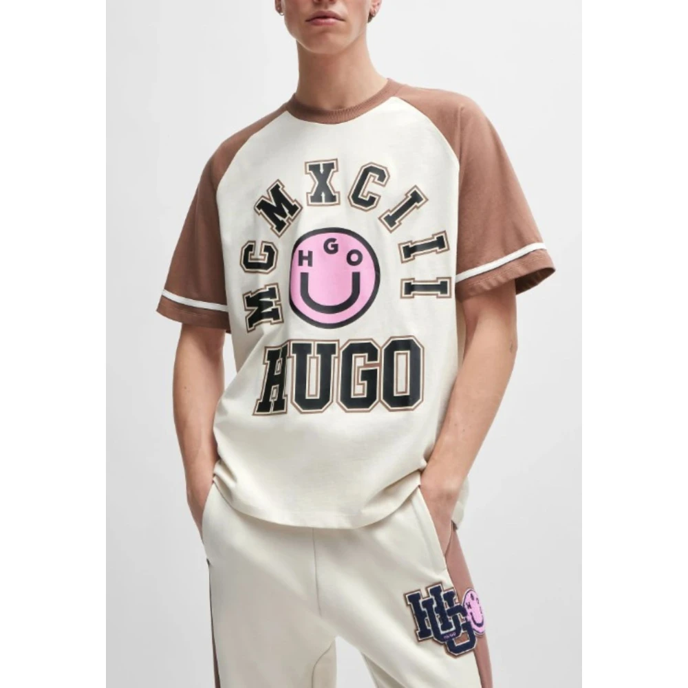 Hugo Boss Heren Casual T-shirt Beige Heren