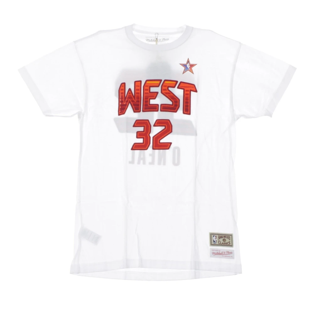 Mitchell & Ness NBA Shaquille O'Neal All Star West 2009 Tee White Heren