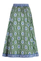 printed-silk-elastic-waistband-skirt