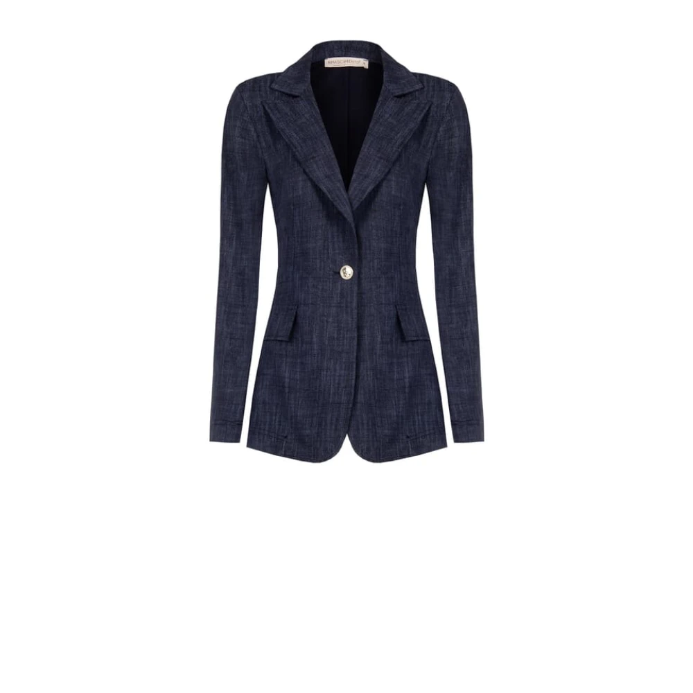 RINASCIMENTO Elegante Jas Collectie Herfst Winter Blue Dames