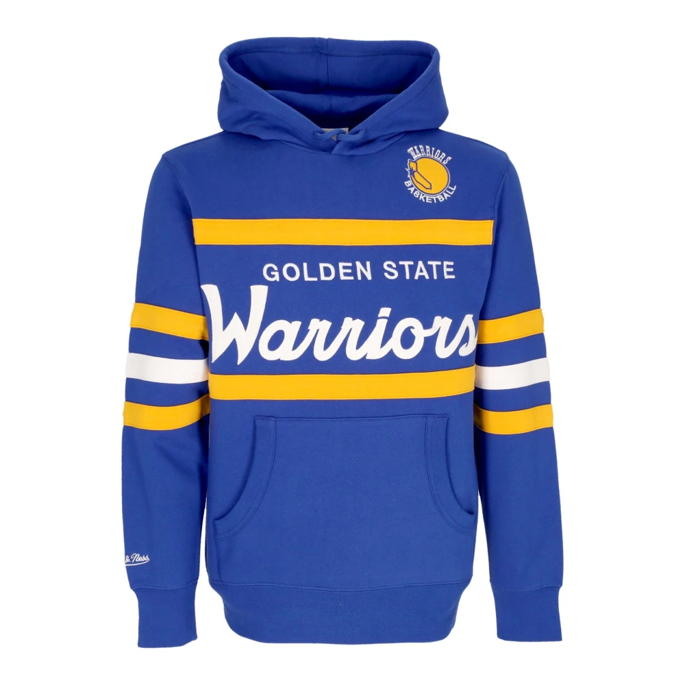 Mitchell & Ness NBA Head Coach Hoodie Original Team Colors Blue Heren