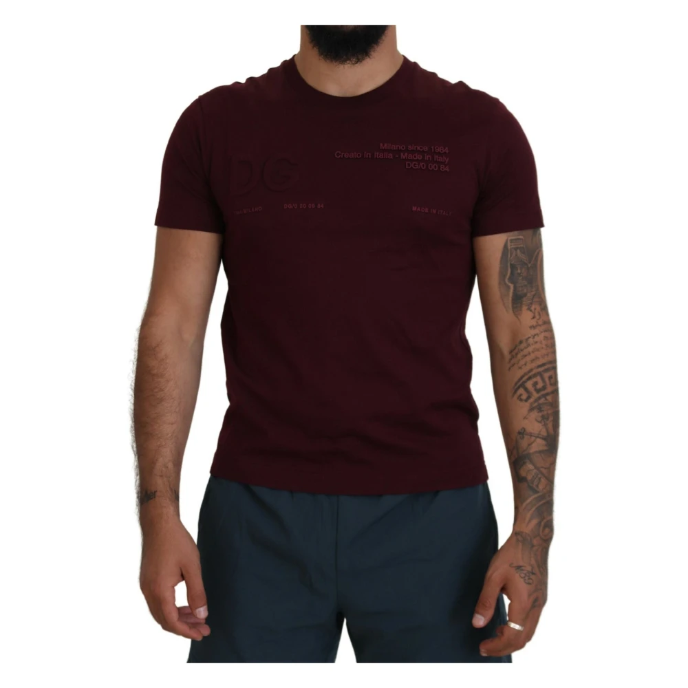Dolce & Gabbana T-Shirts Brown Heren