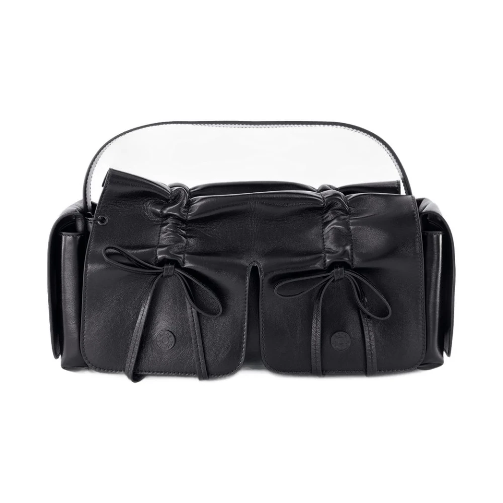 Acne Studios Women's Black Multipocket Lux Shoulder Bag - Handbags - One Size - Bags