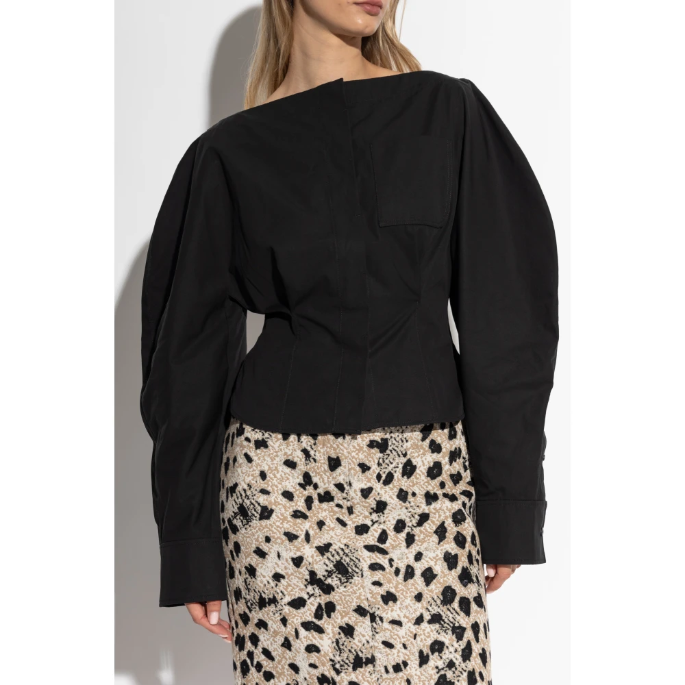 Jacquemus 'Barco' Overhemd Black Dames