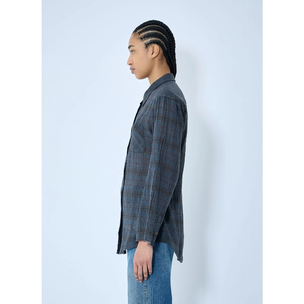 Our Legacy Geruite Daisy Shirt Gray Dames