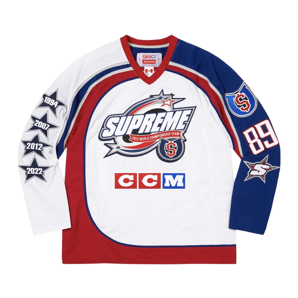 Supreme All Stars Hockeyshirt Wit Multicolor Heren