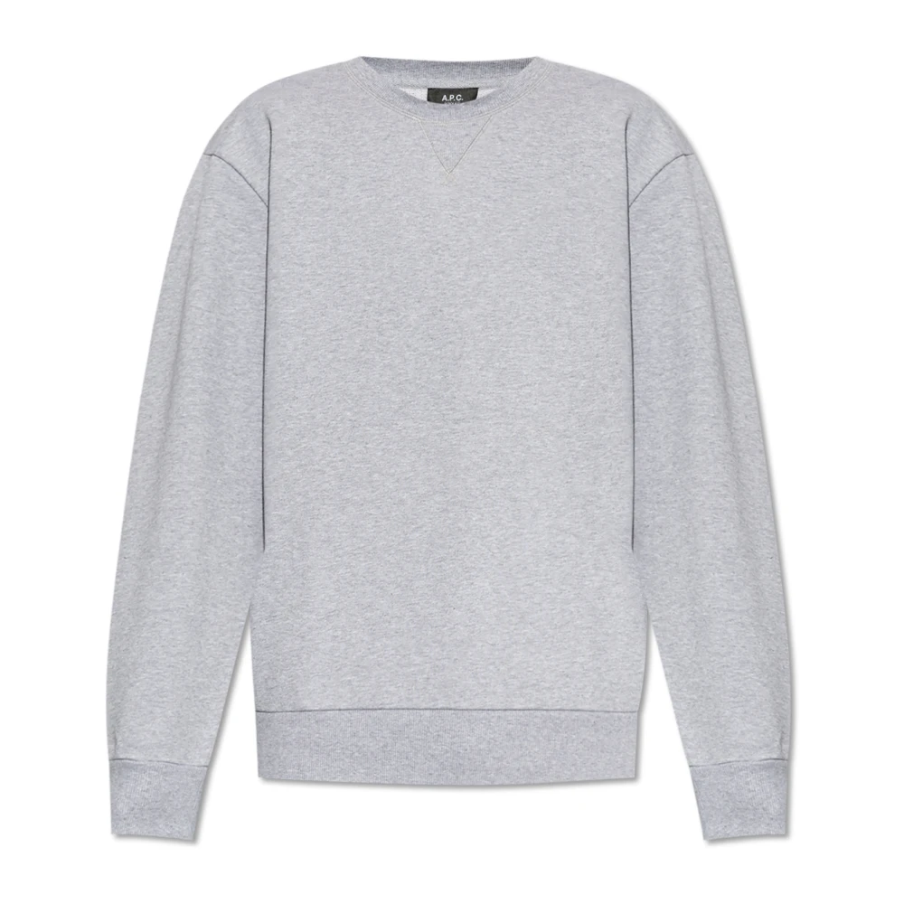 A.p.c. Sweatshirt `Tab` Gray Heren