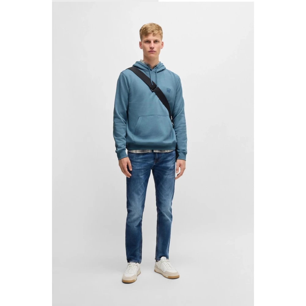 Hugo Boss Oranje Hoodie Wetalk Upgrade Casual Stijl Blue Heren
