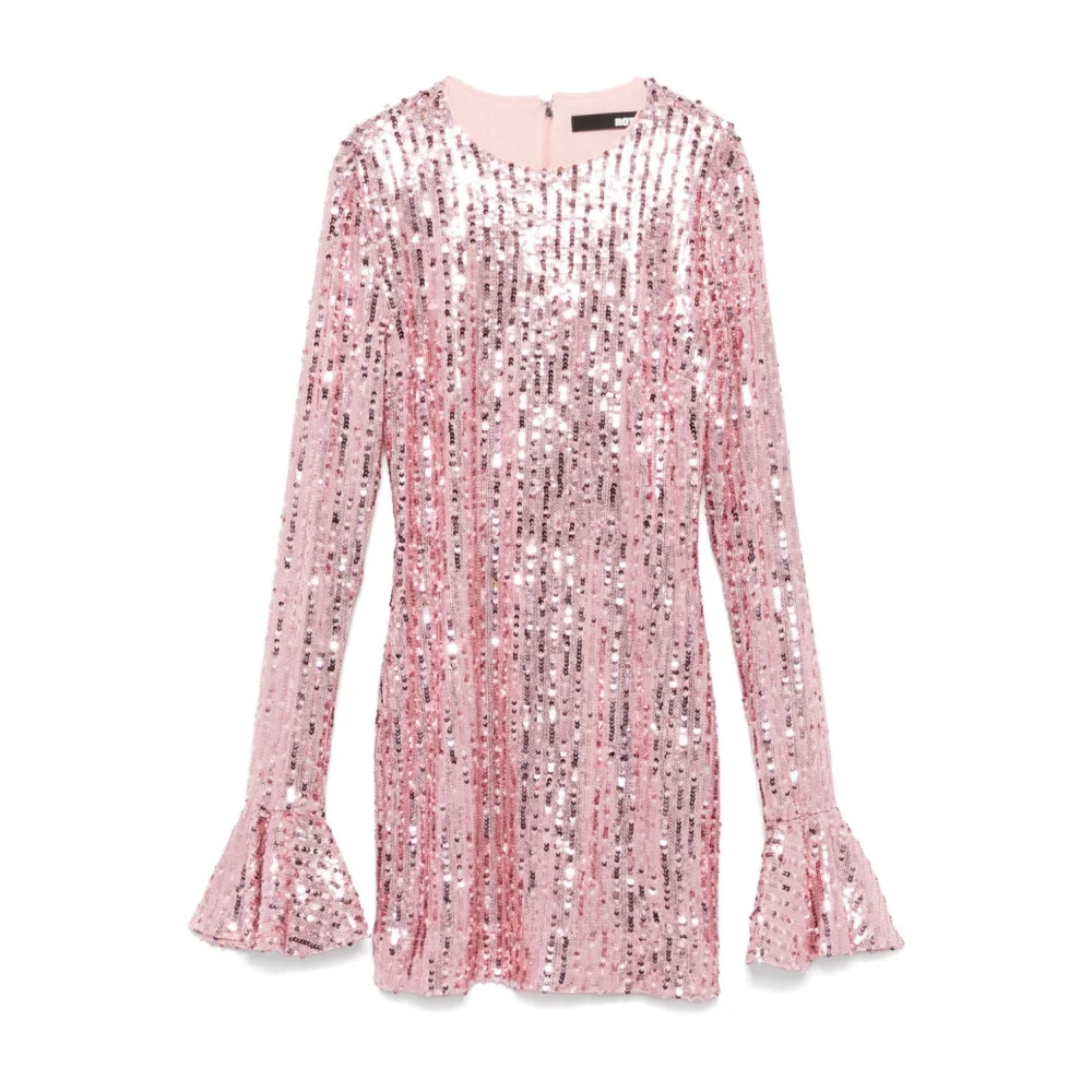 Rotate Birger Christensen Roze Paillettenjurk Pink Dames