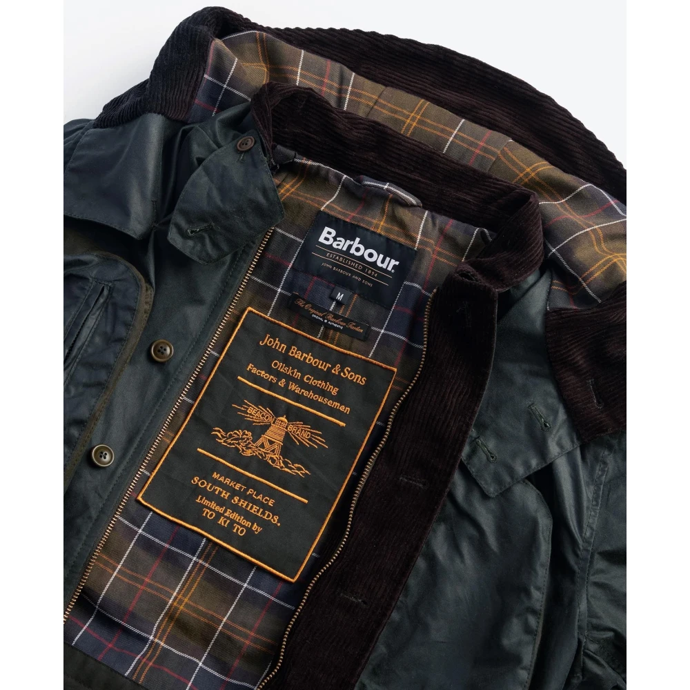 Barbour Outland Wax Jacket Green Heren