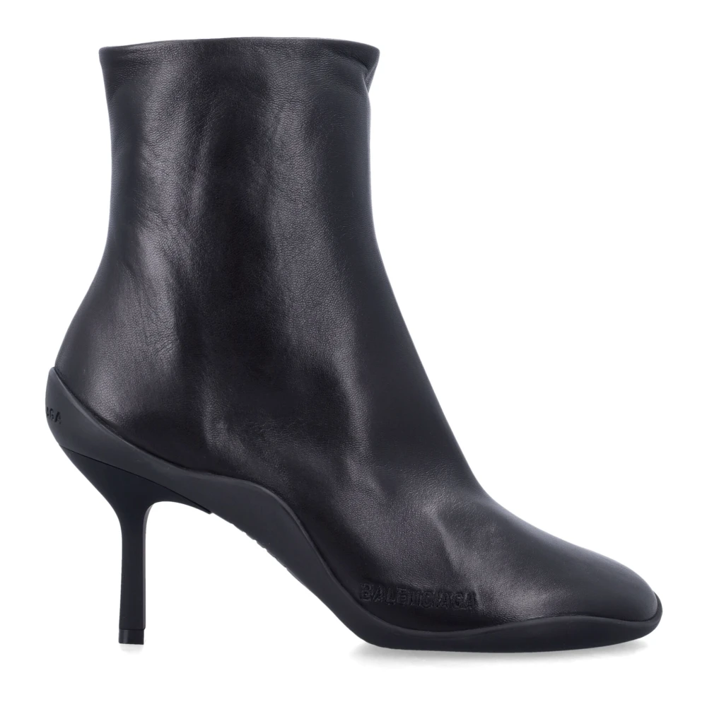Balenciaga Black Heeled Boots, Female, 4 Uk, Shibuya 80Mm Bootie