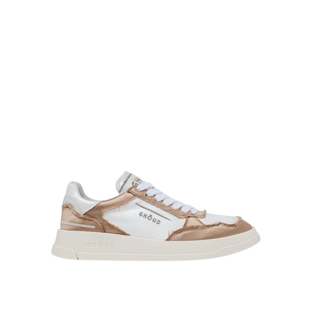 Ghoud Lage Satijnen Sneakers Dames Schoenen Beige