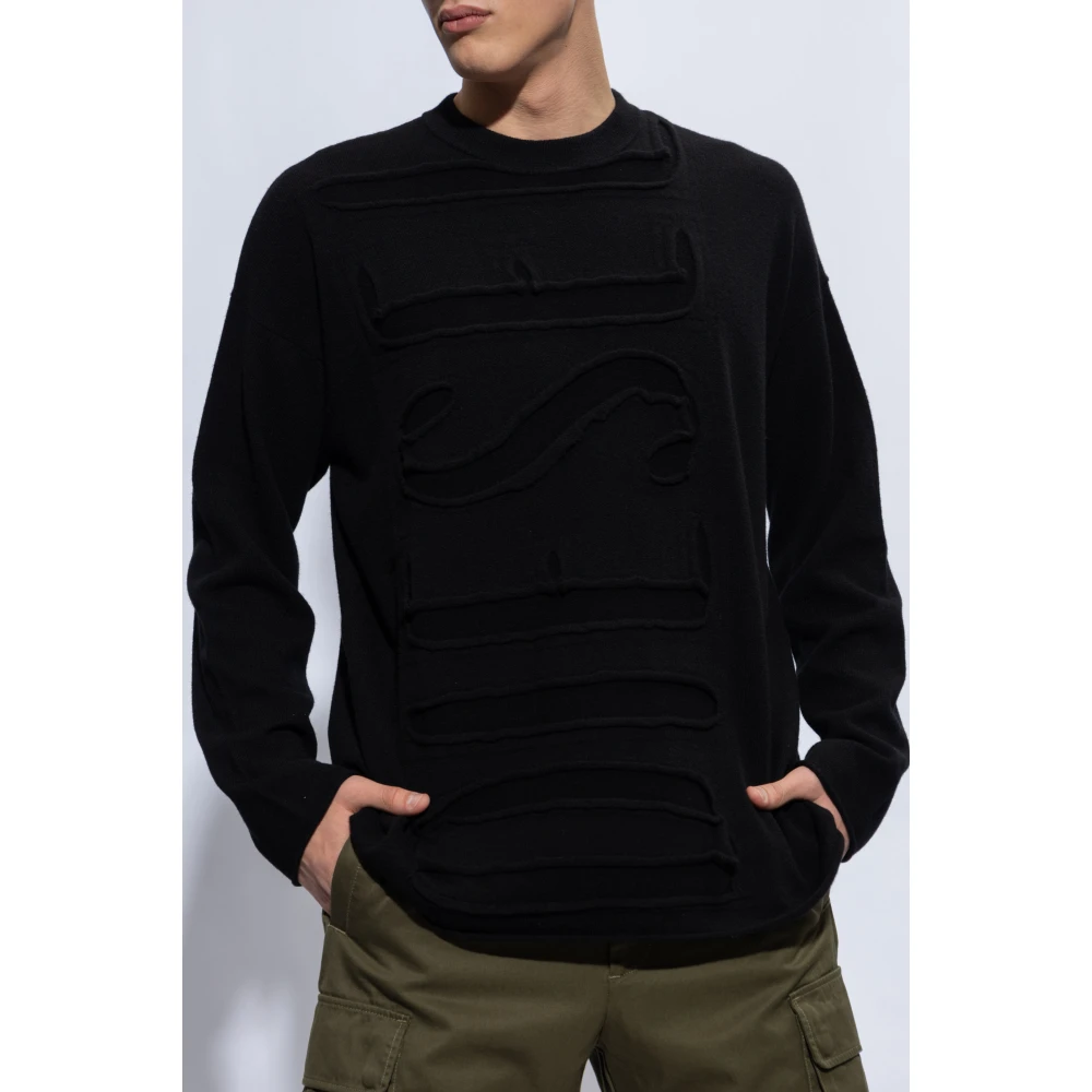 Diesel K-Floyd wollen trui Black Heren