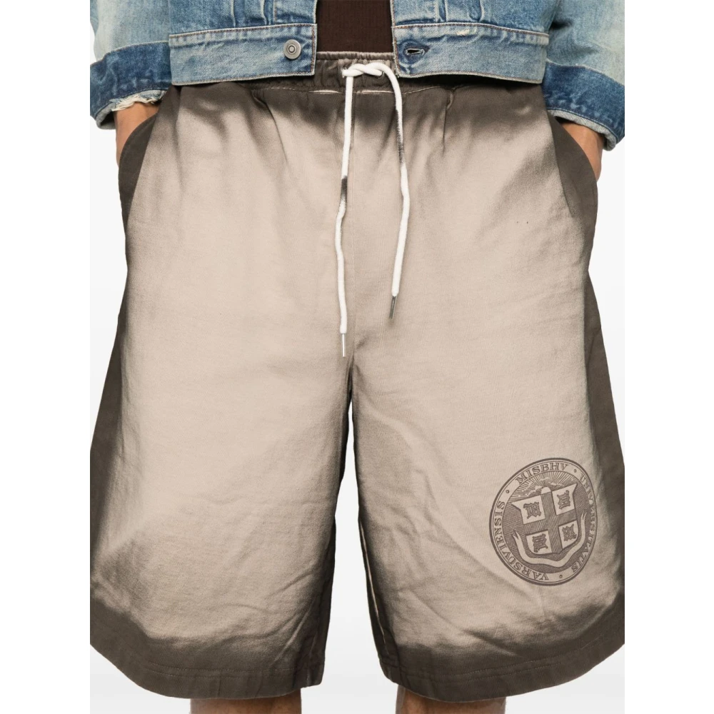 Misbhv Beige Elastische Trekkoord Shorts Beige Heren