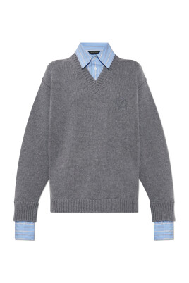 sweater-with-shirt-motif