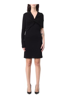 elegant-twistfront-black-dress