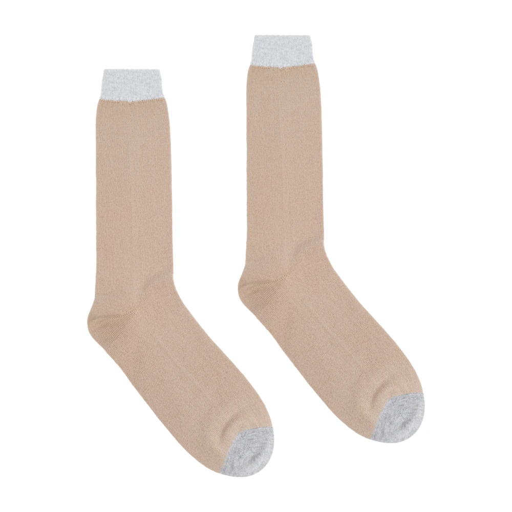 Eleventy Katoenen sokken Beige Heren