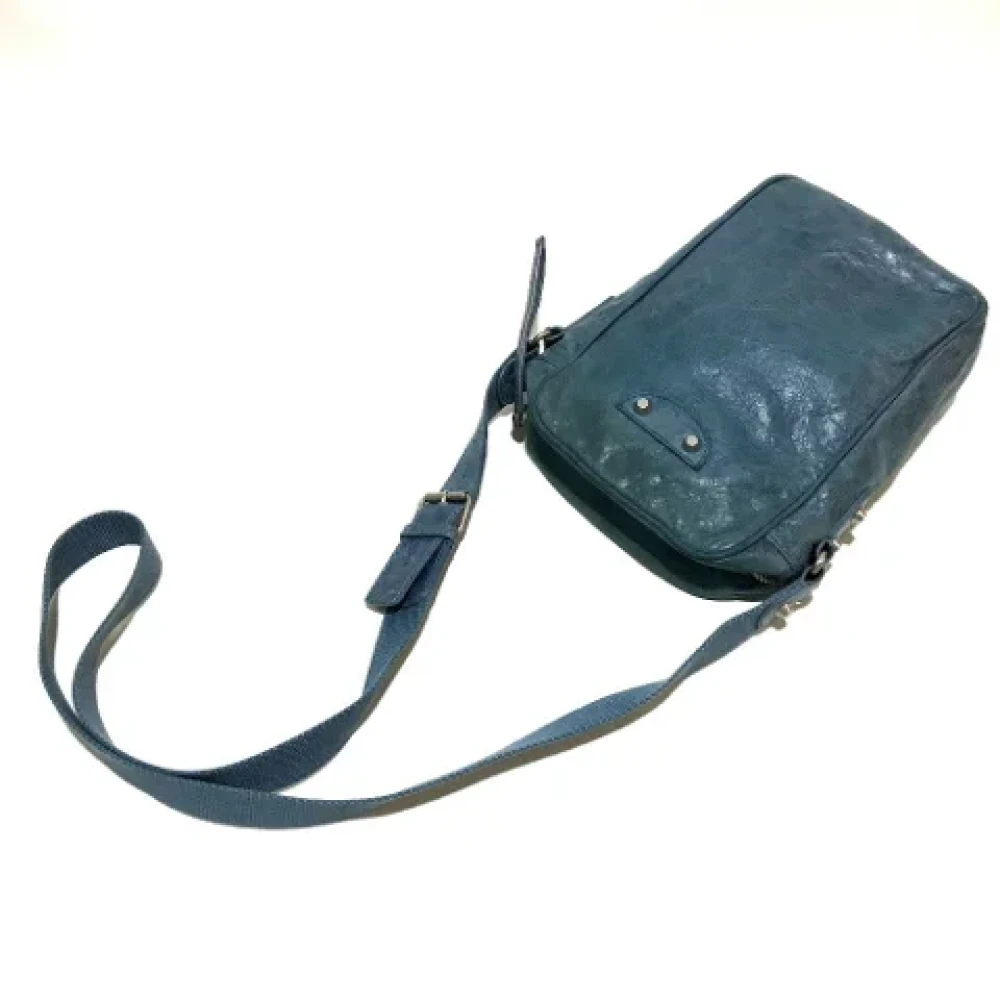Balenciaga Vintage Pre-owned Leather balenciaga-bags Blue Dames