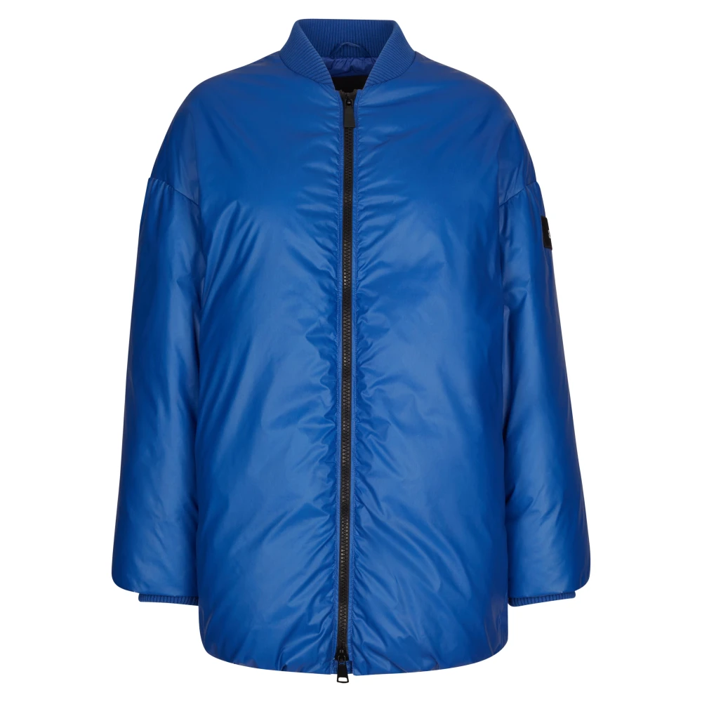 Add Bomber IN Gewaxt Nylon Blue Dames