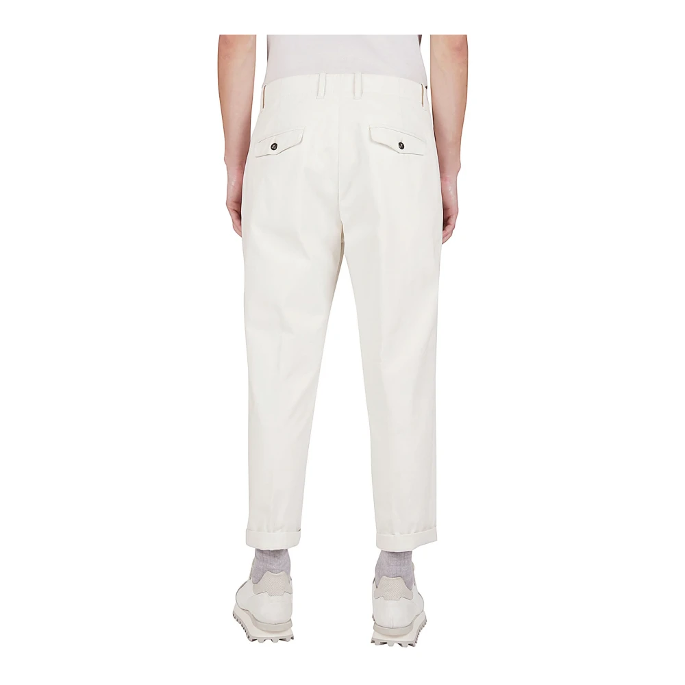 Eleventy Cashmere Katoen Regular Fit Broek White Heren