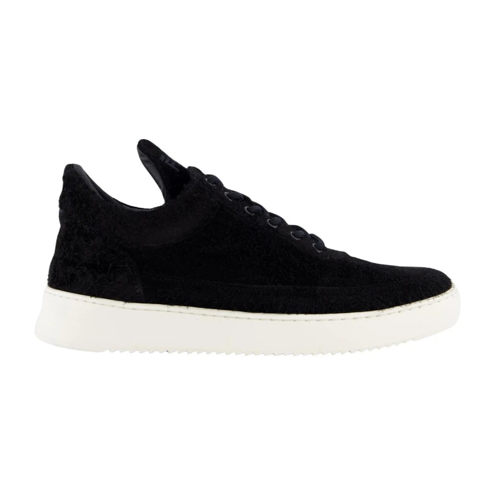 Filling Pieces Lage Top Fuzz Sneakers Heren Schoenen Zwart