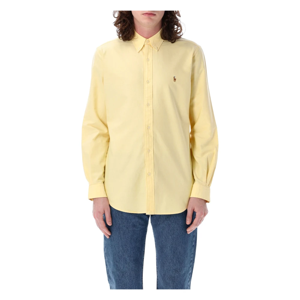 Polo Ralph Lauren Klassiek Oxford Overhemd voor Mannen Yellow Heren