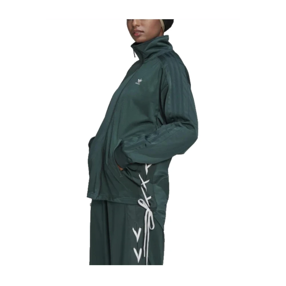 Adidas Women's Green Long Sleeve Training Tops, S, Zippered Sweatshirt