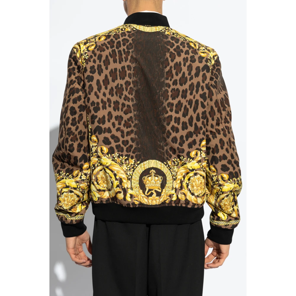 Versace Omkeerbare bomberjack Black Heren