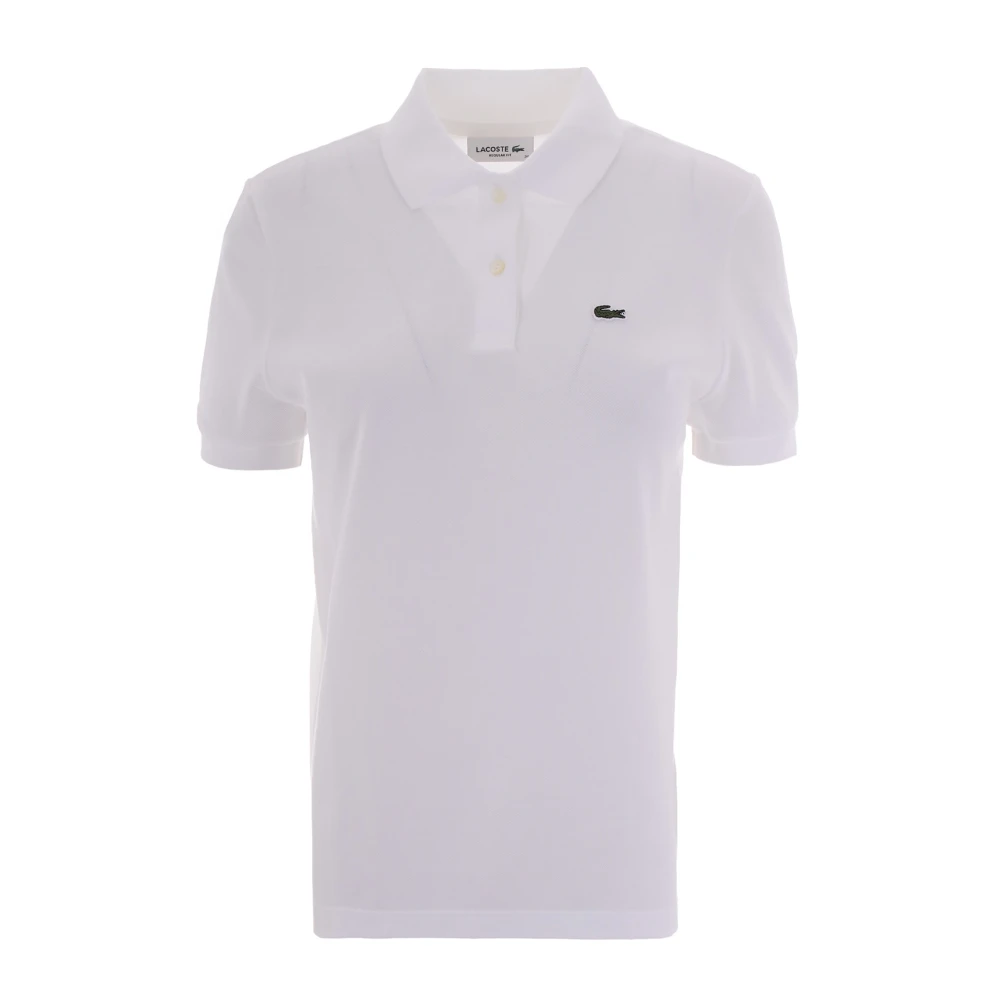 Lacoste Women's White Polo Shirts, 3XS, Supple Petit Piqué Polo Shirt
