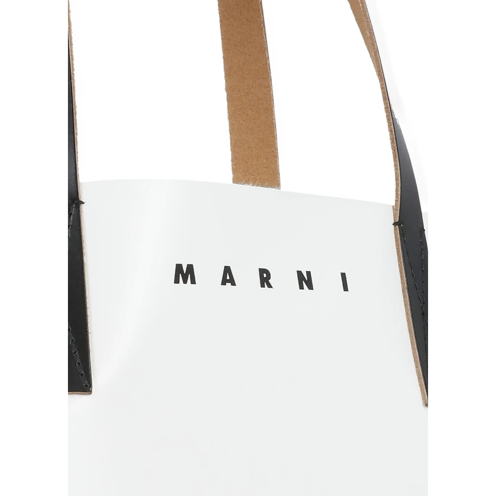 Marni Multikleur Shopper Tas met Contrasterend Logo Multicolor Dames