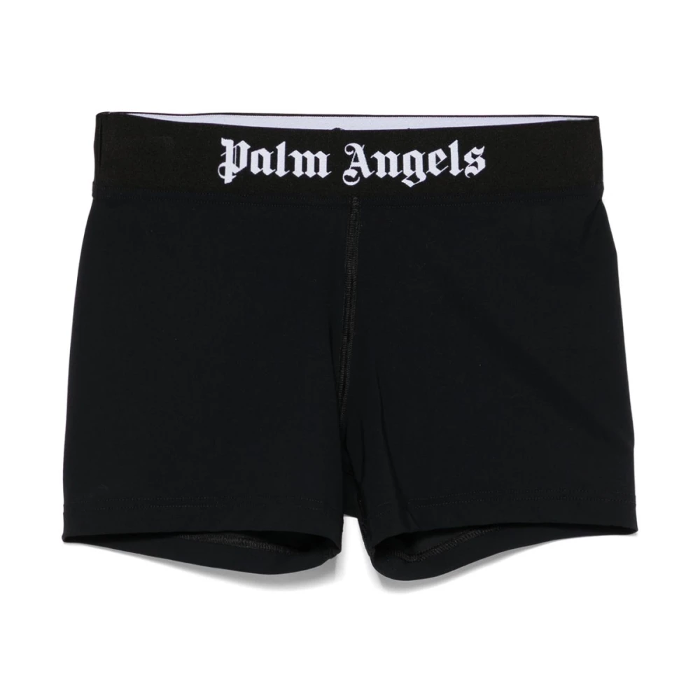 Palm Angels Women's Black Elasticated Waistband Shorts - Underpants - S - Underwear