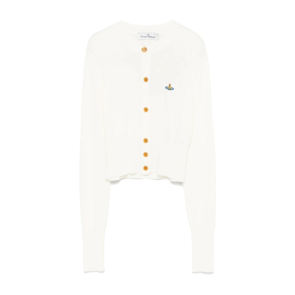 Vivienne Westwood Ecru Knoop Crew Neck Sweater White Dames