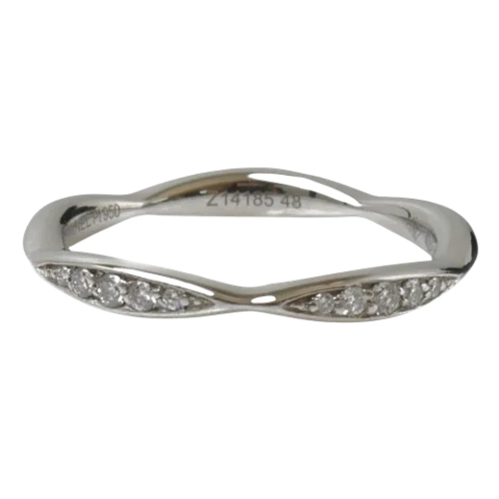 Pre-owned Solv Platinum Chanel Ring