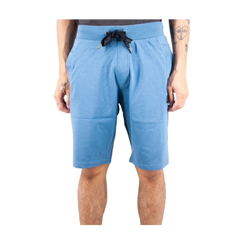 Cerruti 1881 Jersey Shorts Etretat Stijl Blue Heren