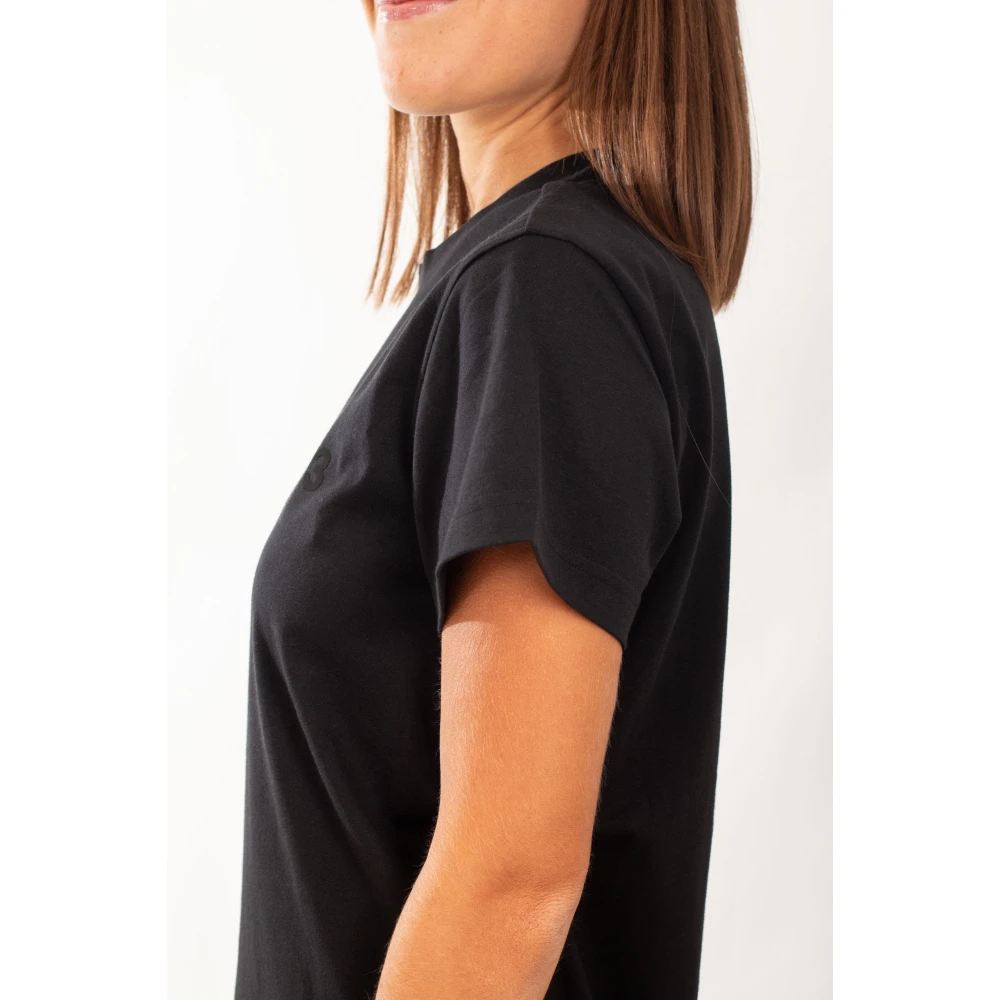 Y-3 Zwarte Regular SS Tee Black Dames