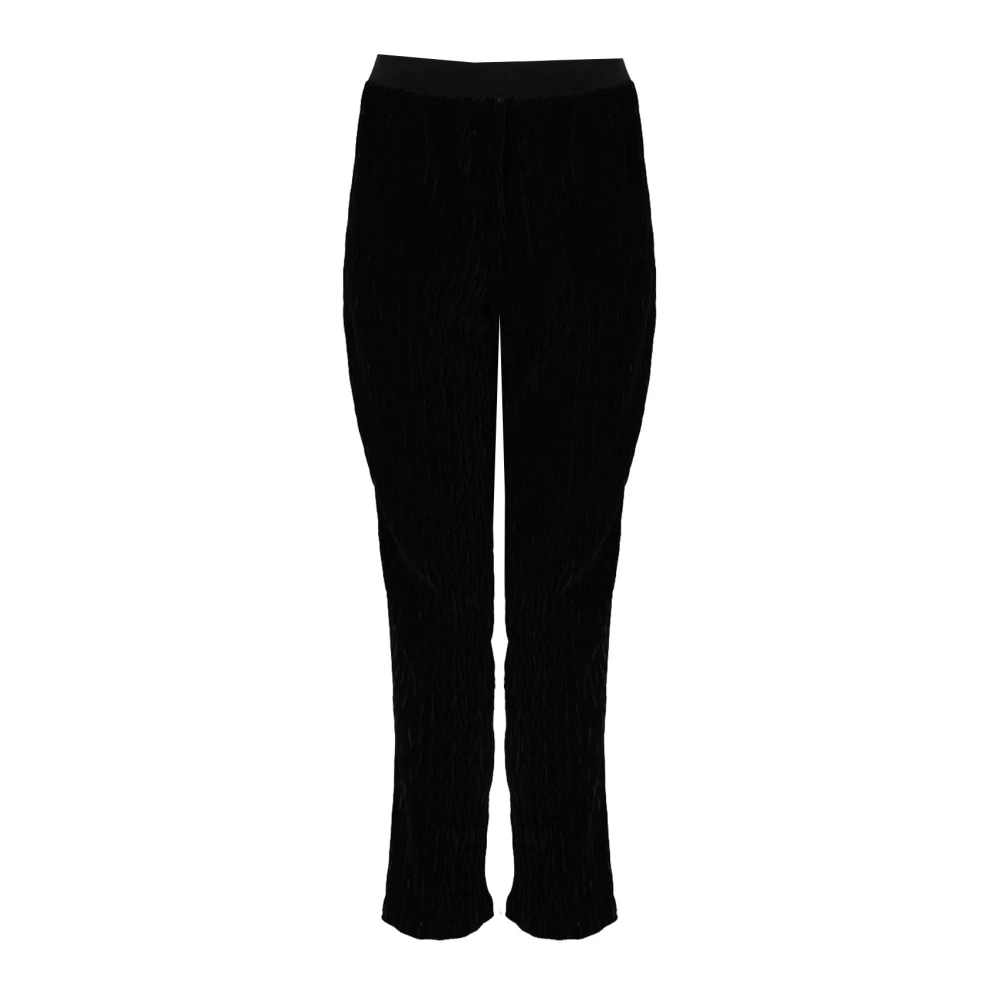 Liu Jo Elegante Hoge Taille Broek Black Dames