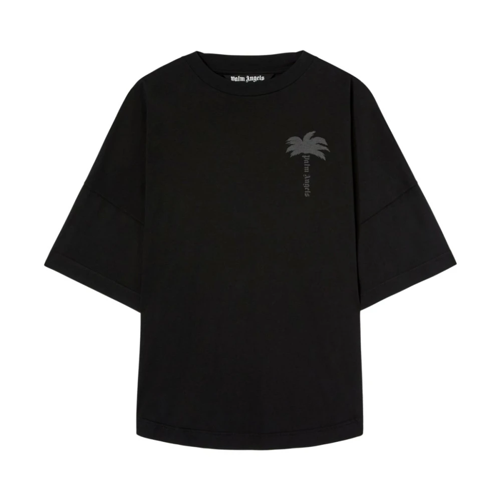 Palm Angels Zwarte T-shirts en Polos Black Heren
