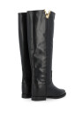 black-leather-boot-with-faceted-metal-v