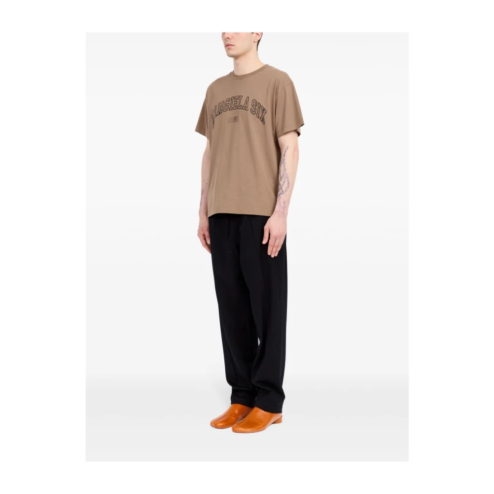 MM6 Maison Margiela T-Shirt Beige Heren
